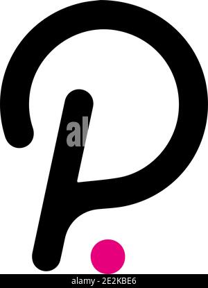 Beliebte Kryptowährung (Altcoin) Symbol Vektor Illustration / Polkadot[PUNKT] Stock Vektor
