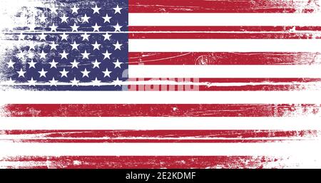 USA Flagge Grunge Stock Vektor