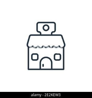 Barbershop-Vektorsymbol. Dünne Linie schwarz Barbershop Symbol, flache Vektor einfache Element Illustration von editierbaren Hotel Konzept isoliert auf weiß Stock Vektor