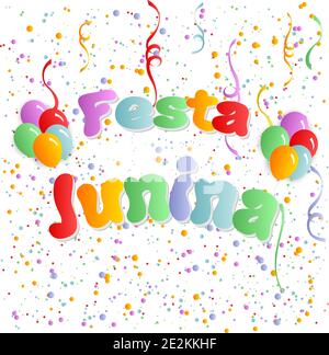 Festa Junina. Traditionelle brasilianische Party. Eps10 Stock Vektor