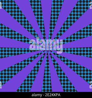 Eine abstrakte sunburst Form Hintergrundbild. Stock Vektor