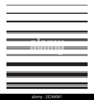 Pinselsatz „Kontur“ Stock Vektor