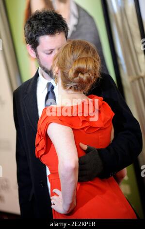 Amy Adams und Darren Le Gallo besuchen am 6. Januar 2010 die Premiere von 'Leap Year' im Directors Guild Theatre in New York City, NY, USA. Foto von Mehdi Taamallah/ABACAPRESS.COM (im Bild: Amy Adams, Darren Le Gallo) Stockfoto