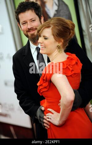 Amy Adams und Darren Le Gallo besuchen am 6. Januar 2010 die Premiere von 'Leap Year' im Directors Guild Theatre in New York City, NY, USA. Foto von Mehdi Taamallah/ABACAPRESS.COM (im Bild: Amy Adams, Darren Le Gallo) Stockfoto