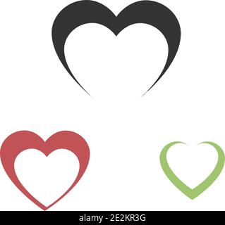 Herz Symbol Vektor. Liebe Symbol. Zeichen zum Valentinstag. Flacher Stil für Grafik und Webdesign, Logo. EPS10 Stock Vektor