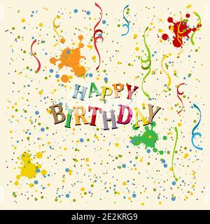 Alles gute zum Geburtstag Grußkarte Hintergrund. Vektorgrafik EPS10 Stock Vektor