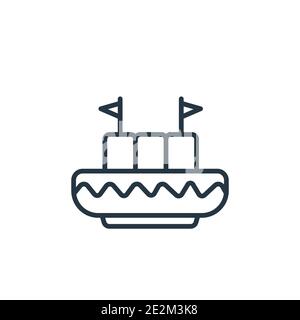 Symbol für den Maria-Maulwurf-Umriss. Dünne Linie schwarz maria Maulwurf Symbol, flache Vektor einfache Element Illustration aus editierbaren Lebensmittel und Restaurant Konzept iso Stock Vektor