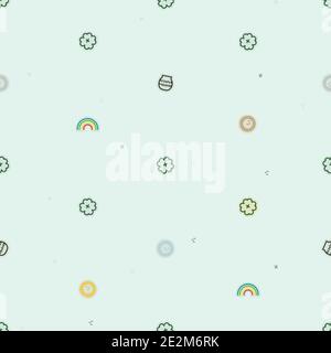 Saint Patrick's Symbole - Vektor-Hintergrund Stock Vektor