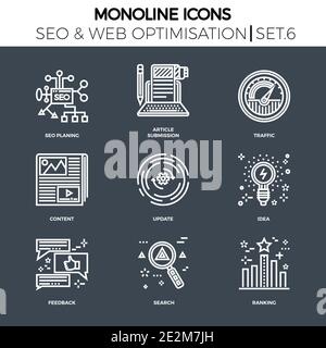 Seo und Web opimization Stock Vektor