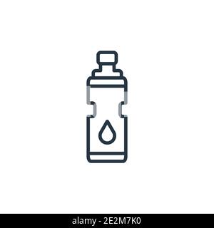 Vektorsymbol für die Kontur des Tumblers. Dünne Linie schwarz Tumbler Symbol, flache Vektor einfache Element Illustration von editierbaren Fußball-Konzept isolierte Schlaganfall auf w Stock Vektor