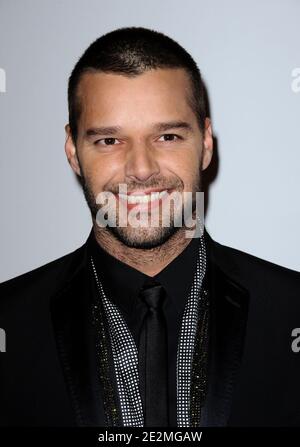Ricky Martin kommt für die Recording Academy und Clive Davis Präsentation der Pre-Grammy Gala 2010 - Salute to Icons Ehrung Doug Morris fand am 30. Januar 2010 im Beverly Hilton Hotel in Beverly Hills, Los Angeles, CA, USA statt. Foto von Lionel Hahn/ABACAPRESS.COM Stockfoto