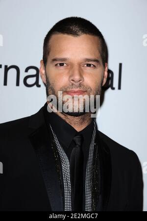 Ricky Martin kommt für die Recording Academy und Clive Davis Präsentation der Pre-Grammy Gala 2010 - Salute to Icons Ehrung Doug Morris fand am 30. Januar 2010 im Beverly Hilton Hotel in Beverly Hills, Los Angeles, CA, USA statt. Foto von Lionel Hahn/ABACAPRESS.COM Stockfoto