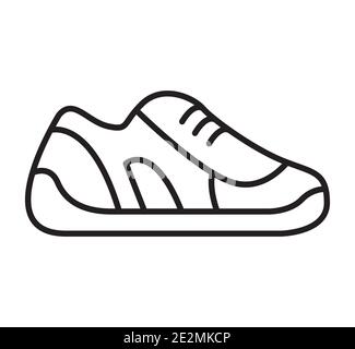 Sneaker-Ikone. Sportschuhe. Symbol für das Geschäft. Stock Vektor