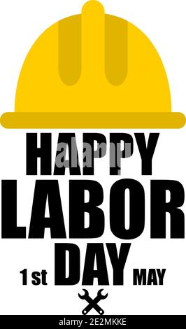 Alles Gute Zum Tag Der Arbeit. 1. Mai Internationaler Tag der Arbeit Stock Vektor