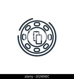 Brettspiele Umriss Vektor-Symbol. Dünne Linie Black Board Spiele Symbol, flache Vektor einfache Element Illustration von editierbaren Unterhaltung und Arcade conc Stock Vektor