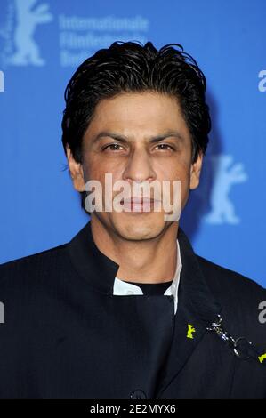 Shah Rukh Khan während einer Fotoschau für "Mein Name ist Khan" im Rahmen der 60. Berliner Filmfestspiele am 12. Februar 2010 im Grand Hyatt Hotel in Berlin. Foto von Nicolas Briquet/ABACAPRESS.COM Stockfoto