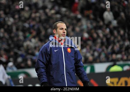 Frankreichs Frederic Michalak während der RBS 6 Nations Championship 2010 Rugby-Spiel, Frankreich gegen Irland im Stade de France in Saint-Denis, bei Paris, Frankreich am 13. Februar 2010. Frankreich gewann 33-10. Foto von Thierry Plessis/ABACAPRESS.COM Stockfoto