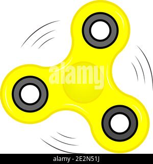 Fidget Spinner Logo für Sie im flachen Design. Eps10 Stock Vektor