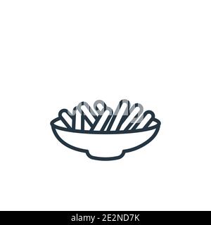 Vektor-Symbol für Rindfleisch und Knoblauch. Dünne Linie schwarzes Rindfleisch und Knoblauch Symbol, flache Vektor einfache Element Illustration aus editierbaren Kultur Konzept isola Stock Vektor