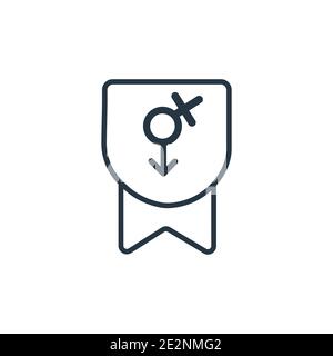 Vektorsymbol für den Umriss der Brüderlichkeit. Dünne Linie schwarz Brüderlichkeit Symbol, flache Vektor einfache Element Illustration aus editierbaren Bildungskonzept isoliert auf w Stock Vektor