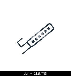 Symbol für Scrabble Outline Vector. Dünne Linie schwarz scrabble Symbol, flache Vektor einfache Element Illustration aus editierbaren Arcade-Konzept isoliert auf weißem BA Stock Vektor