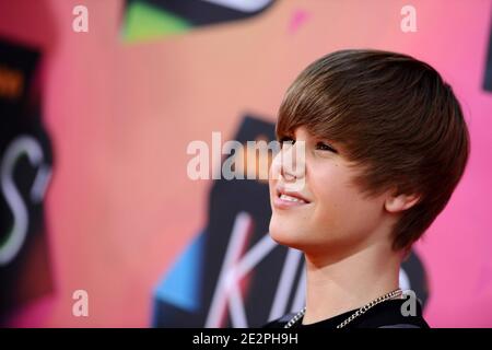 Justin Bieber nimmt an den 23. Jährlichen Kids' Choice Awards von Nickelodeon im Pauley Pavilion der UCLA Teil. Los Angeles, 27. März 2010. (Im Bild: Justin Bieber). Foto von Lionel Hahn/ABACAPRESS.COM Stockfoto