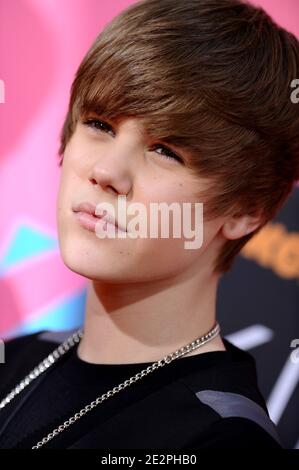 Justin Bieber nimmt an den 23. Jährlichen Kids' Choice Awards von Nickelodeon im Pauley Pavilion der UCLA Teil. Los Angeles, 27. März 2010. (Im Bild: Justin Bieber). Foto von Lionel Hahn/ABACAPRESS.COM Stockfoto