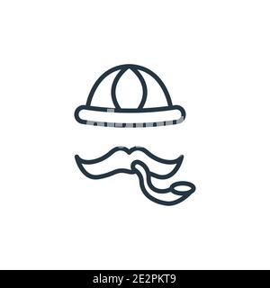 Sherlock holmes Umrissvektor-Symbol. Dünne Linie schwarz sherlock holmes Symbol, flache Vektor einfache Element Illustration aus editierbarer Literatur Konzept ist Stock Vektor