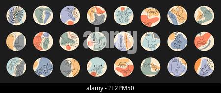 Heben Sie die Titelstory für soziale Medien hervor. Stock Vektor