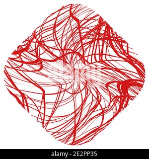 Scrawl Texture Wavy Original 1 1 00 Stock Vektor