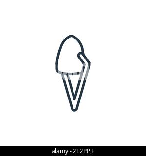 Vektorsymbol für die Kontur von Dentalfurnier. Dünne Linie schwarz Zahnfurnier Symbol, flache Vektor einfache Element Illustration aus editierbaren Zahnarzt Konzept isoliert Stock Vektor