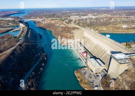 Robert Moses Niagara Power Plant, Wasserkraftwerk, Lewiston, NY, USA Stockfoto