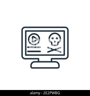 Vektorsymbol für den paläontologischen Umriss. Dünne Linie schwarz Paläontologie Symbol, flache Vektor einfache Element Illustration von editierbaren e Lernen und Bildung Co Stock Vektor