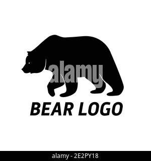 Bear Logo Icon Designs Stock Vektor