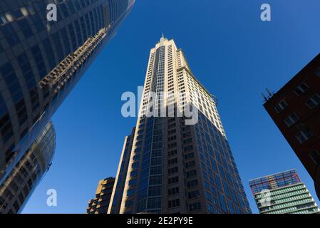 Chifley Tower ist ein Wolkenkratzer in Sydney, Australien. Wenn sie an der Spitze der Spitze gemessen, es ist das höchste Gebäude in Sydney. Stockfoto