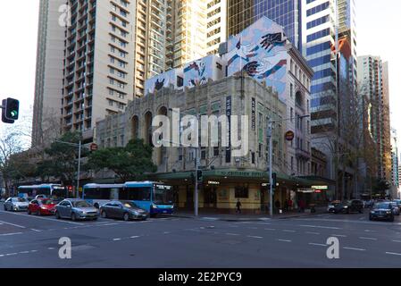 Historisches Interwar Art Deco (1936) Criterion Hotel on Pitt Street Sydney Australien Stockfoto