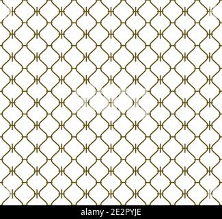 Nahtlose geometrische Muster .Linien in brauner Farbe.Grafik modernes Muster. Nach japanischer Vorlage im Stil sashiko. Stock Vektor