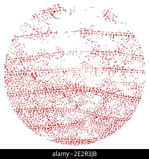 Naturkreis Mit Textur Stock Vektor