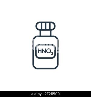 Symbol für den Oxidationsmittelumriss. Dünne Linie schwarzes Oxidationsmittel Symbol, flache Vektor einfache Element Illustration aus editierbaren Reinigungskonzept isol Stock Vektor