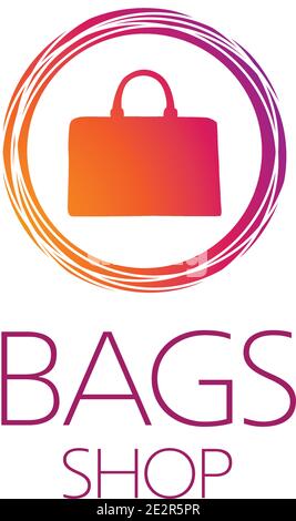 Vektor-Logo von Frauen Taschen und Shopping Stock Vektor