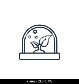 Vektorsymbol für künstliche Atmosphäre. Dünne Linie schwarz künstliche Atmosphäre Symbol, flache Vektor einfache Element Illustration aus bearbeitbaren artificia Stock Vektor