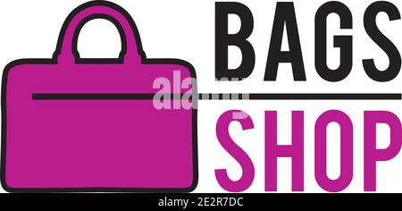 Vektor-Logo von Frauen Taschen und Shopping Stock Vektor