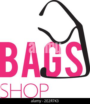 Vektor-Logo von Frauen Taschen und Shopping Stock Vektor
