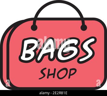 Vektor-Logo von Frauen Taschen und Shopping Stock Vektor