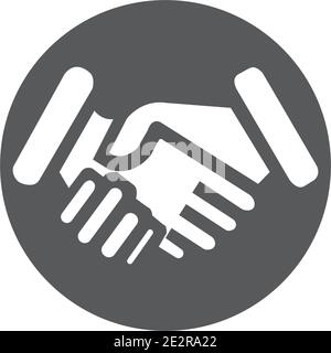 Logo-Vorlage für Handshake Stock Vektor
