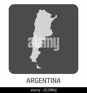 Kartensymbol für Argentinien Stock Vektor