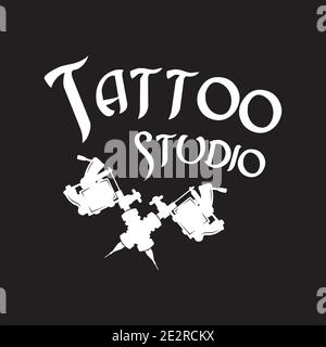 Vektor-Logo für Tattoo-Salon und Studio Stock Vektor