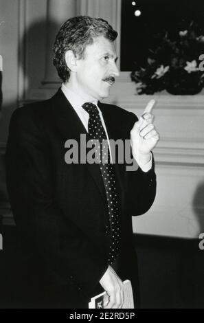 Italienischer Politiker und ehemaliger Premierminister Massimo D'Alema, 1990er Jahre Stockfoto