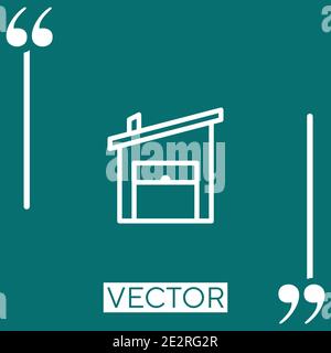 Symbol für Strukturvektoren Lineares Symbol. Bearbeitbare Konturlinie Stock Vektor