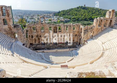Das Odeon von Herodes Atticus, Athen, Griechenland. Stockfoto